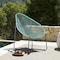 Armen Living Acapulco Indoor Outdoor Steel Papasan Lounge Chair with Wasabi Rope LCACSIWSB - alternate 8